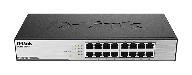 D-Link DES-1016D – 16-Port Fast Ethernet Unmanaged Switch
