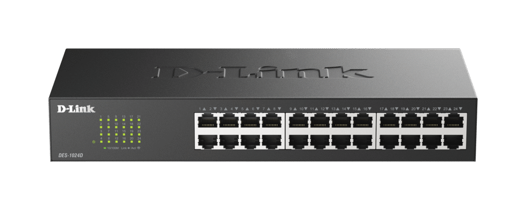 D-Link DES-1024D – 24-Port Fast Ethernet Unmanaged Switch